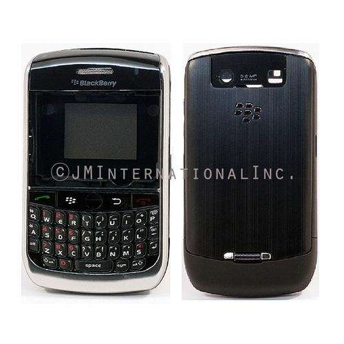 Blackberry 8900 Curve Empty Housing Faceplate Set BLACK